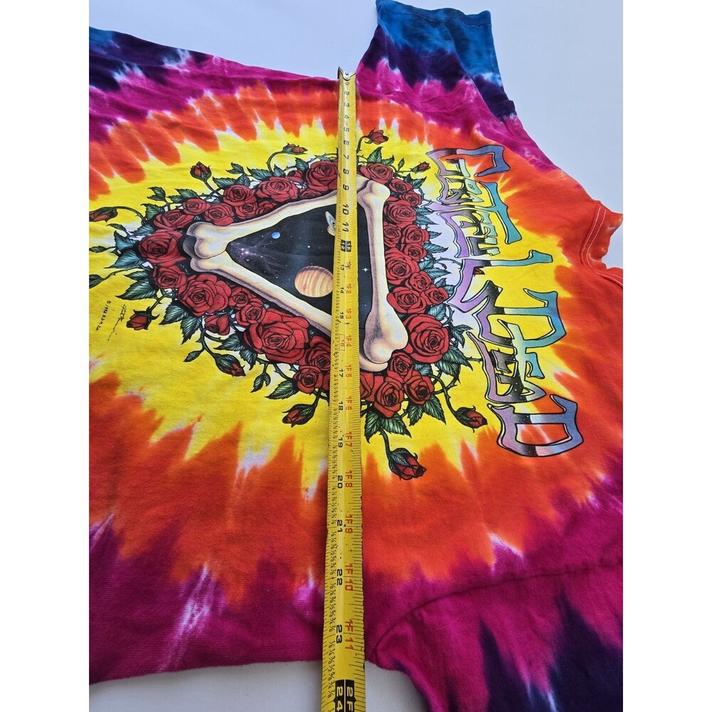 Vintage Grateful Dead Space Your Face T Shirt Liquid Blue 1992 XL - Picture 10 of 10